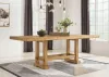 Ashley Furniture D773/32/124(4)/60 Ashley Furniture D773/32/124(4)/60 Havonplane - 10 Pc. - Counter Extension Table, 8 Upholstered Barstools, Server - Brown