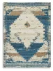 Ashley Furniture R407132 Varnler - 5' x 7' Rug - Blue / Brown / Tan