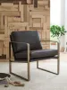 Ashley Furniture A3000763 Bradett - Accent Chair - Dark Brown / Gold Finish