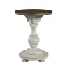 Liberty Furniture 498-OT1021 Morgan Creek - Chair Side Table - Antique White / Wirebrushed Tobacco Accents