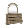 Liberty Furniture 244N-BR-DM Liberty Furniture 244N-BR-DM Magnolia Manor - Dresser & Mirror - Weathered Bisque