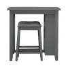 Liberty Furniture 942-CD-3CTS Liberty Furniture 942-CD-3CTS Brook Creek - 3 Piece Counter Set - Gray