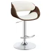 CoasterEssence 104966 Dana - Adjustable Bar Stool - Ecru And Chrome