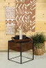 CoasterEssence 936007 Ondrej - Square Accent Side Table Removable Tray - Dark Brown