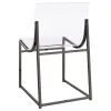 Coaster Fine Furniture 121142 Adino - Acrylic Dining Side Chair (Set of 2) - Black Nickel