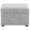 Coaster Fine Furniture 904138 Winter - Upholstered Hydraulic Lift Top Storage Ottoman - Gray