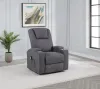 Coaster Fine Furniture 610453P Louie - Chenille Upholstered Power Lift Massage Chair - Dark Gray