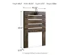Ashley Furniture B211-53 Ashley Furniture B211-53 Drystan - Twin Panel Headboard - Brown / Beige