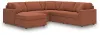 Ashley Furniture 92102S67 Ashley Furniture 92102S67 Modmax - 5-Piece Sectional With Laf Corner Chaise, With Raf Corner Chair - Spice