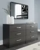 Ashley Furniture EB3392-131 Finch - Six Drawer Dresser - Black