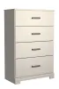 Ashley Furniture B2588/31/36/44/71/96/92(2) Ashley Furniture B2588/31/36/44/71/96/92(2) Stelsie - 7 Pc. - Dresser, Mirror, Chest, Queen Panel Bed, 2 Nightstands - White