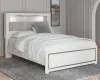 Ashley Furniture B2640/31/36/65/54/96/92(2) Ashley Furniture B2640/31/36/65/54/96/92(2) Altyra - 7 Pc. - Dresser, Mirror, Queen Panel Bookcase Bed, 2 Nightstands - White