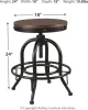 Ashley Furniture D546/13/224(4)/60 Ashley Furniture D546/13/224(4)/60 Valebeck - 6 Pc. - Counter Table, 4 Barstools, Server - White