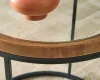 Ashley Furniture T502-6 Noraluna - Round End Table - Medium Brown