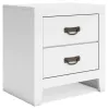 Ashley Furniture B427-92 Binterglen - Two Drawer Night Stand - White