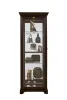 Pulaski Furniture 21459 PFC Curios - Locking Slide Door 5 Shelf Curio Cabinet - Deep Cherry Brown