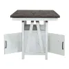 Liberty Furniture 139WH-GT3660 Farmhouse - Gathering Table - Two Tone White / Wood Tone