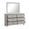 New Classic B2442-060 Fiona - Landscape Mirror - Mist Gray