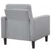 Coaster Fine Furniture 506783 Bowen - Upholstered Track Arm Tufted Accent Chair - Gray