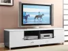 CoasterEssence 700910 Burkett - 2 Door Engineered Wood TV Stand - White High Gloss