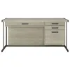 CoasterEssence 805881 Loomis - 4-Drawer Computer Desk - Whitewashed Gray