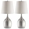 CoasterEveryday 901471 Tenya - Empire Shade Urn Table Lamp (Set of 2) - Silver
