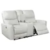 Coaster Fine Furniture 610262P Greenfield - Upholstered Power Reclining Loveseat - Ivory