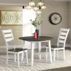 Intercon KA-TA-4242D-GWH-C Kona - Drop Leaf Table - Gray / White