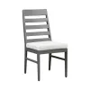 Intercon NV-CH-460C-MCA-RTA Navarro - Outdoor Dining Ladder Side Chair - Mocha