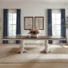 Liberty Furniture 244-DR-2PS Magnolia Manor - Double Pedestal Table - Antique White