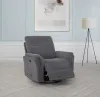 Coaster Fine Furniture 610443P Adler - Upholstered Power Swivel Glider Recliner - Charcoal Gray