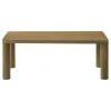Coaster Fine Furniture 710858 Castlewood - Engineered Wood Cocktail Coffee Table - Brown Oak
