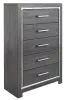 Ashley Furniture B214-46 Lodanna - Five Drawer Chest - Gray