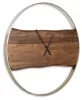 Ashley Furniture A8010198 Panchali - Wall Clock - Brown / Silver Finish
