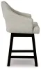Ashley Furniture D380-724 Ashley Furniture D380-724 Tallenger - UPH Swivel Barstool (Set of 2) - Beige