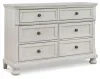 Ashley Furniture B742-21 Ashley Furniture B742-21 Robbinsdale - Dresser - 6 Drawers - Antique White