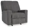 Ashley Furniture 53602/39/25 Ashley Furniture 53602/39/25 Rannis - 2 Pc. - Queen Sofa Sleeper, Rocker Recliner - Pewter
