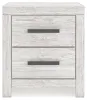 Ashley Furniture B3788-92 Cayboni - Two Drawer Night Stand - Whitewash