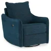 Ashley Furniture 4480128 Mcburg - Swivel Power Recliner - Navy