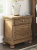 Ashley Furniture PCB779-92 Feddinger - Two Drawer Night Stand - Medium Brown