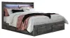 Ashley Furniture B221/31/35/46/56S/58/60/95/B100-14/91(2) Ashley Furniture B221/31/35/46/56S/58/60/95/B100-14/91(2) Baystorm - King Panel Bed With 4 Storage Drawers - 10 Pc. - Dresser, Mirror, Chest, King Bed, 2 Nightstands - Gray