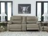 Ashley Furniture PC99201S3 Ashley Furniture PC99201S3 Narwhal Place - 3-Piece Power Reclining Sectional With Storage Console - Pebble