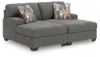 Ashley Furniture PC48405S4 Ashley Furniture PC48405S4 Clarington - 2-Piece Super Chaise - Greystone
