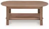 Ashley Furniture PCP422-700 Ashley Furniture PCP422-700 Grover Beach - Oval Cocktail Table - Driftwood