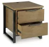 Ashley Furniture T602-3 Montia - Rectangular End Table - Light Brown