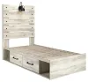 Ashley Furniture B192B21 Ashley Furniture B192B21 Cambeck - Twin Panel Bed With 4 Storage Drawers - Whitewash