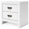 Ashley Furniture B427-92 Binterglen - Two Drawer Night Stand - White