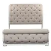 Liberty Furniture 244-BR-CKUSLDM Magnolia Manor - 3 Piece Bedroom Set (California King Upholstered Sleigh Bed, Dresser & Mirror) - Antique White