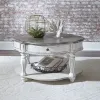 Liberty Furniture 244-OT-O3PCS Liberty Furniture 244-OT-O3PCS Magnolia Manor - 3 Piece Table Set (1 Round Cocktail 2 End Tables) - Antique White