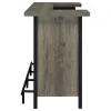 CoasterEssence 182105 Bellemore - Freestanding Home Bar Wine Cabinet - Gray Driftwood